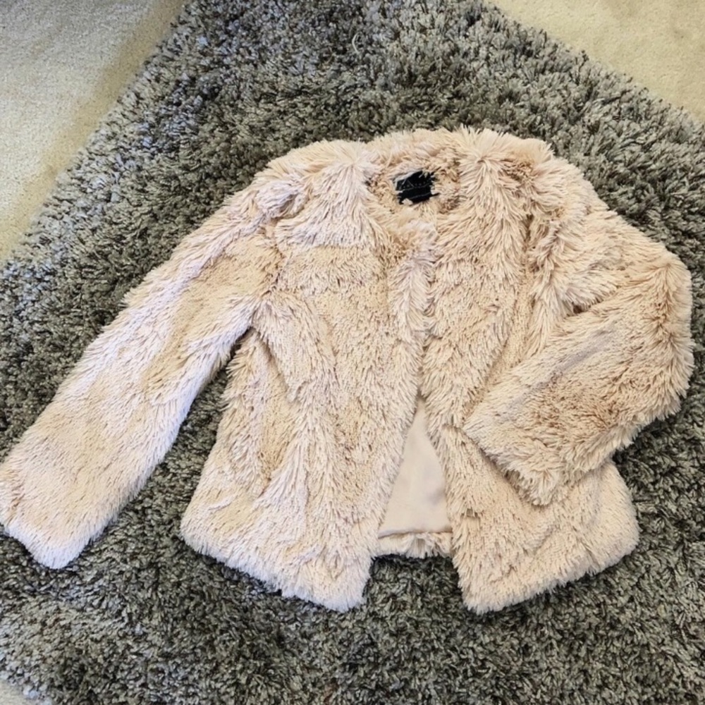 Sanctuary Cream Faux Fur Jacket - Picture 4 of 8